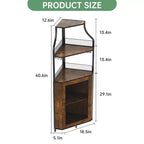 Porta-bottiglie angolare, scaffale a 5 ripiani con portabottiglie rimovibile, mobile bar con porta-bicchieri, piccolo mobiletto per sala da pranzo e credenza con anta a rete