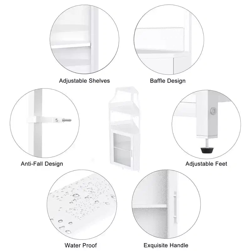 Porta-bottiglie angolare, scaffale a 5 ripiani con portabottiglie rimovibile, mobile bar con porta-bicchieri, piccolo mobiletto per sala da pranzo e credenza con anta a rete