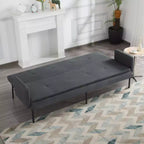 Divano letto futon convertibile da 190 cm con schienale regolabile in 5 posizioni
