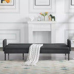 Divano letto futon convertibile da 190 cm con schienale regolabile in 5 posizioni
