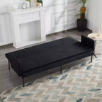 Divano letto futon convertibile da 190 cm con schienale regolabile in 5 posizioni