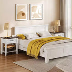 Comodino con cassetto e 2 ripiani, tavolino versatile per camera da letto, soggiorno, dormitorio e piccoli spazi