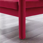 Poltrona accent in velluto, Poltrona moderna per soggiorno, Elegante divano singolo imbottito