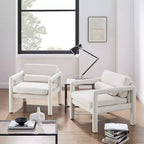 Poltrona accent in velluto, Poltrona moderna per soggiorno, Elegante divano singolo imbottito