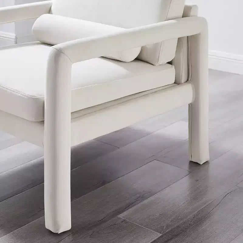 Poltrona accent in velluto, Poltrona moderna per soggiorno, Elegante divano singolo imbottito