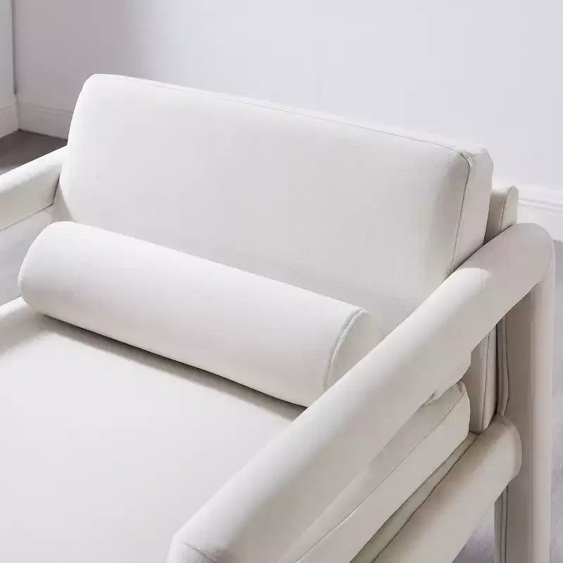 Poltrona accent in velluto, Poltrona moderna per soggiorno, Elegante divano singolo imbottito