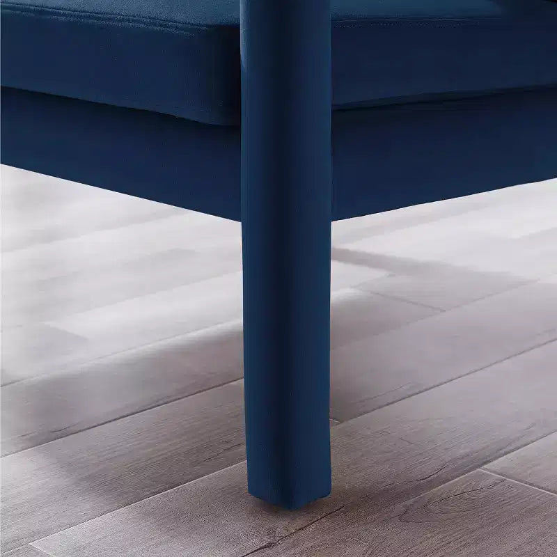 Poltrona accent in velluto, Poltrona moderna per soggiorno, Elegante divano singolo imbottito