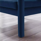 Poltrona accent in velluto, Poltrona moderna per soggiorno, Elegante divano singolo imbottito