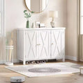 43 Farmhouse Shoe Storage Cabinet with 3 Barn Doors, Adjustable Shelves, Large Capacity Narrow Shoe Rack for Entryway & Living Room, White