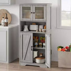 Mobiletto da bagno, mobiletto indipendente per la biancheria con ante e ripiani, mobiletto da cucina in legno, per soggiorno,