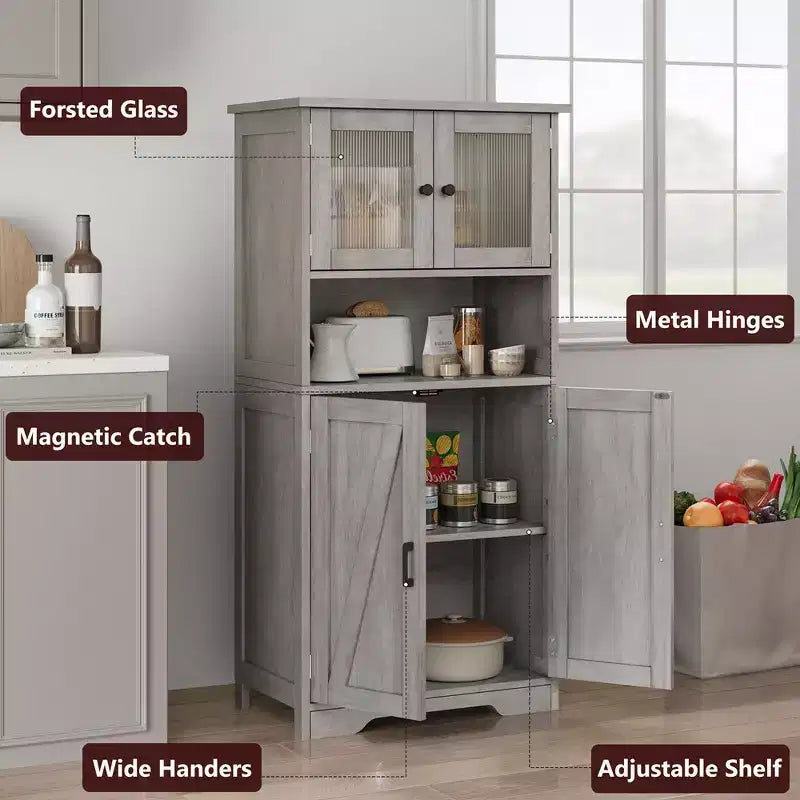 Mobiletto da bagno, mobiletto indipendente per la biancheria con ante e ripiani, mobiletto da cucina in legno, per soggiorno,
