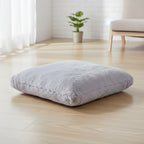 VEVOR Bean Bag Bed Chair, Convertible Chair from BeanBag to Lounge or Mattress, Bean Bag Chair Bed with Washable Cover for Adults, Grey(Queen Size)