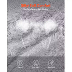 Sacco Pouf Letto, Sedia Convertibile da Sacco Pouf a Divano o Materasso, Letto con Sacco Pouf con Rivestimento Lavabile per Adulti, Grigio (misura Queen)