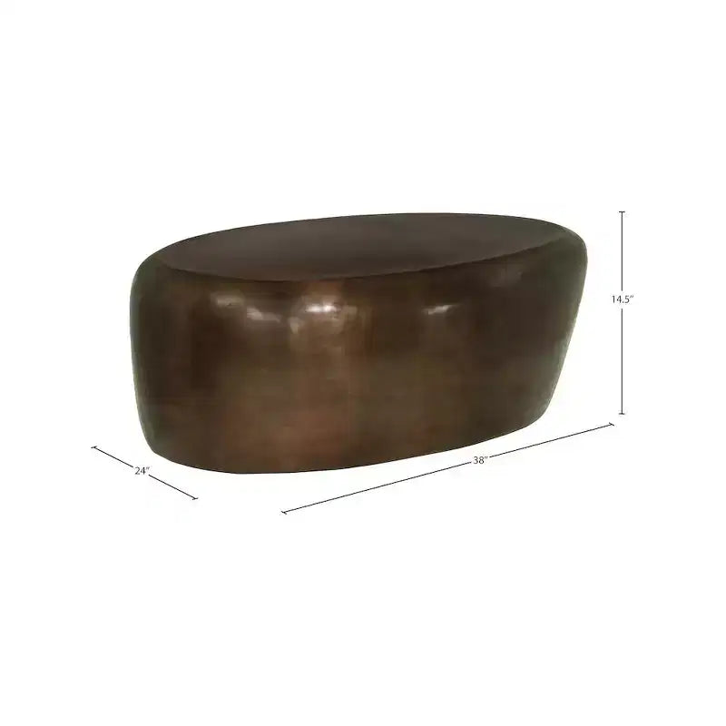 Tavolino da caffè in alluminio