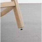 Sgabello da bar moderno imbottito in legno di acacia con schienale in corda intrecciata a mano per interni ed esterni, set da 2