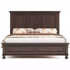 Struttura letto a piattaforma, legno massello con testiera da 65,2", doghe robuste, nessun boxspring richiesto, facile da montare
