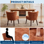 Poltrona accent moderna con schienale alto, poltrona singola in tessuto imbottito con seduta lounge e gambe in legno per soggiorno, ufficio, camera da letto 1 pz