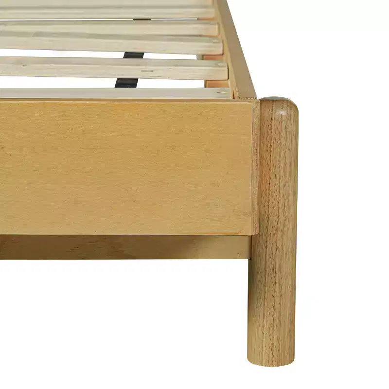 Struttura Letto Matrimoniale/King con 2 Comodini, Letto a Piattaforma in Legno con Testiera e Comodini Corrispondenti