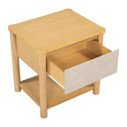 Struttura Letto Matrimoniale/King con 2 Comodini, Letto a Piattaforma in Legno con Testiera e Comodini Corrispondenti