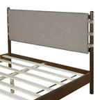 Struttura Letto Matrimoniale/King con 2 Comodini, Letto a Piattaforma in Legno con Testiera e Comodini Corrispondenti