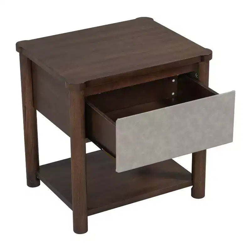 Struttura Letto Matrimoniale/King con 2 Comodini, Letto a Piattaforma in Legno con Testiera e Comodini Corrispondenti