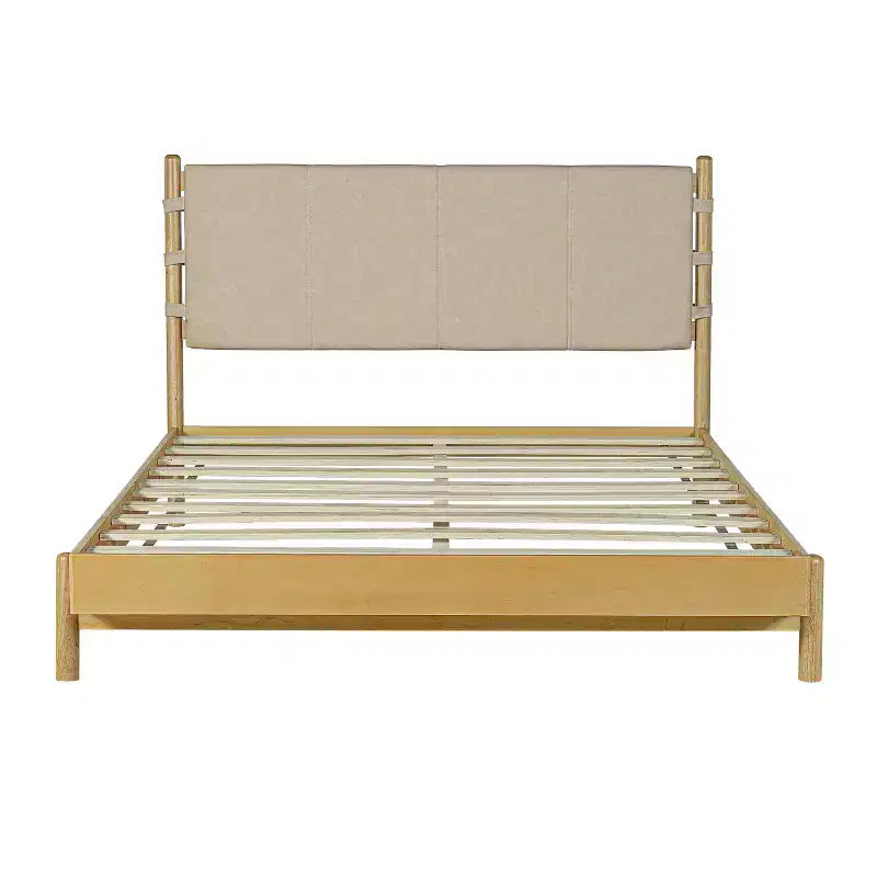 Struttura Letto Matrimoniale/King con 2 Comodini, Letto a Piattaforma in Legno con Testiera e Comodini Corrispondenti