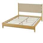 Struttura Letto Matrimoniale/King con 2 Comodini, Letto a Piattaforma in Legno con Testiera e Comodini Corrispondenti