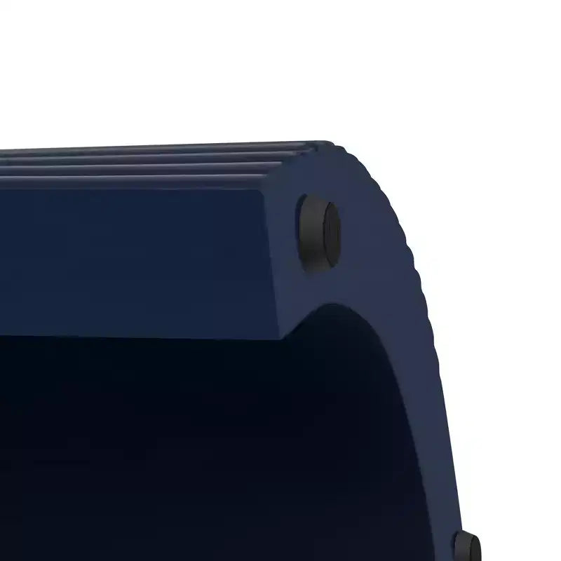 Consolle moderna con 2 cassetti a scomparsa, piano ovale e design scanalato per ingresso e soggiorno