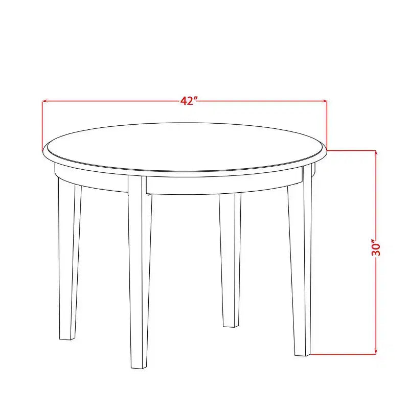 Set tavolo da pranzo costiero - Tavolo da cucina da 5 pezzi con sedie - Set tavolo in stile artigianale