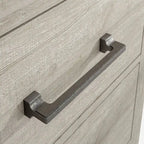 Set camera da letto 4 pezzi stile rustico - 2 comodini, 1 cassettone e 1 comò