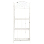 SAFAVIEH Bryn Scaffale da panettiere da esterno a 4 ripiani in ferro battuto vittoriano - 25 pollici L x 15 pollici P x 63 pollici H - 25 L x 15 P x 63 H