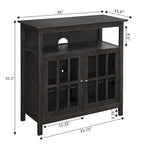Mobile TV con armadietti contenitori Convenience Concepts Big Sur Highboy da 40 pollici