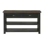 The Gray Barn Downington Consolle da Divano in Legno Massello a 2 Cassetti