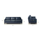 Divano Poly & Bark Sorrento - Vera Pelle Italiana Pieno Fiore