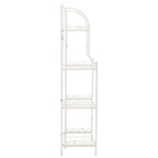 SAFAVIEH Bryn Scaffale da panettiere da esterno a 4 ripiani in ferro battuto vittoriano - 25 pollici L x 15 pollici P x 63 pollici H - 25 L x 15 P x 63 H