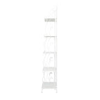Scaffale pieghevole alto a 5 ripiani in metallo a spirale per interni ed esterni - Oro o Bianco - Roche River Decor