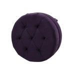 Pouf rotondo trapuntato