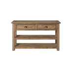 The Gray Barn Downington Consolle da Divano in Legno Massello a 2 Cassetti