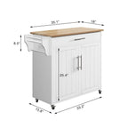 Isola da Cucina Mobile con Armadietto Contenitore