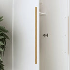 Armadio moderno freestanding in legno massiccio con ripiani