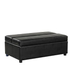 Divano letto pieghevole estraibile a forma di pouf singolo con materasso, letto per gli ospiti convertibile, divano letto rivestito in PU