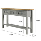 Consolle in Legno con 3 Cassetti Corona | Furniture Dash - N/A