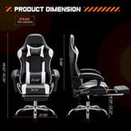 Sedia da scrivania girevole in pelle PU per gaming